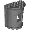 Duplo Wall 4 x 6 x 6 Curved Turret - Castle