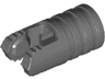 Hinge Cylinder 1 x 2 Locking with 2 Fingers and Axle Hole on Ends without Slots