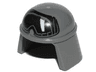 Minifigure, Headgear Helmet SW Imperial Pilot with Black Goggles with White Reflection Pattern