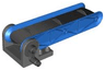 Duplo Conveyor Belt on 4 x 4 Base with Blue Sides and Black Belt