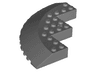 Brick, Round Corner 10 x 10 with Slope 33 Edge, Axle Hole, Facet Cutout