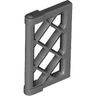 Pane for Window 1 x 2 x 3 Lattice with Thick Corner Tabs