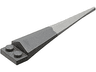 Plate, Modified 1 x 2 with Angular Extension with Molded Flexible Rubber Light Bluish Gray Tip Pattern