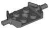 Plate, Modified 2 x 2 with Wheels Holder Wide and Hole