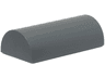 Slope, Curved 2 x 4 Double with Groove
