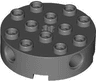 Brick, Round 4 x 4 with 4 Side Pin Holes and Center Axle Hole