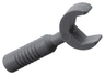 Minifigure, Utensil Tool Open End Wrench - 6-Rib Handle