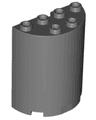 Cylinder Half 2 x 4 x 4