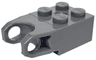 Technic, Brick Modified 2 x 2 with Ball Socket and Axle Hole - Angled Forks with Flat Ends and Open Sides