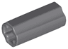 Technic, Axle Connector 2L (Smooth with x Hole + Orientation)