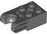Technic, Brick Modified 2 x 2 with Ball Socket and Axle Hole - Straight Forks with Round Ends and Closed Sides