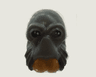 Minifigure, Head, Modified SW Aqualish with Black Eyes, Medium Nougat Fangs and Dark Brown Whiskers Pattern (Ponda Baba)