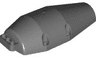 Vehicle, Tipper Drum 7 x 15 x 5 Half with 4 Pin Holes