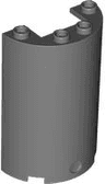 Cylinder Half 2 x 4 x 5 with 1 x 2 Cutout