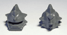 Minifigure, Headgear Helmet Spiked with Flat Chin Protector