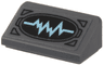 Slope 30 1 x 2 x 2/3 with Bright Light Blue Oscilloscope on Black Oval Pattern (Sticker) - Set 76153