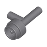 Minifigure, Utensil Space Gun / Torch without Grooves