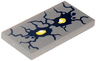 Tile 2 x 4 with Rock Creature Face with Yellow Eyes Pattern