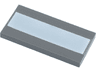 Tile 2 x 4 with White Stripe Pattern
