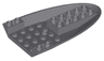 Aircraft Fuselage Forward Bottom Curved 6 x 10 with 3 Holes