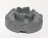 Turntable 4 x 4 Top with Jagged Edge and Three Segments (Atlantis Key Holder)