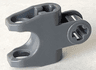 Technic, Axle Connector 2 x 3 with Ball Joint Socket - Closed Sides, Angled Forks with Open Axle Holes