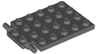 Plate, Modified 4 x 6 with Trap Door Hinge (Long Pins)