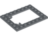 Plate, Modified 6 x 8 Trap Door Frame Horizontal (Long Pin Holders)