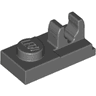 Plate, Modified 1 x 2 with Clip with Center Cut on Top