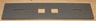 Train Base 6 x 28 with 3 Round Holes Each End and 2 x 2 Cutouts
