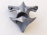 Minifigure, Headgear Head Cover, Hammerhead Shark with Black Eyes and Light Bluish Gray Lines Pattern