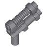 Minifigure, Weapon Gun, Two Barrel Pistol - 10-Rib Top Barrel