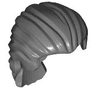 Minifigure, Hair Swept Back with Short Ponytail