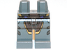 Hips and Legs with Gold and Dark Brown Armor Pattern