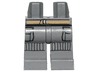 Hips and Legs with Dark Tan Belt, Black  Pockets and Striped Knee Pads Pattern (SW Rebel Trooper)