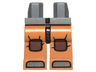 Hips and Medium Nougat Legs with Reddish Brown Knee Pads Pattern