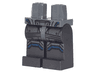 Hips and Pearl Dark Gray Legs with Silver Leg Armor with Dark Blue Lines Pattern (Batman)