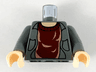 Torso Jacket and Dark Red Sweater Pattern / Dark Bluish Gray Arms / Light Nougat Hands