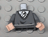 Torso Harry Potter Sweater and Green Striped Tie Pattern / Dark Bluish Gray Arms / Light Nougat Hands