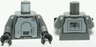 Torso SW Imperial Officer 3 Pattern (Hoth) / Dark Bluish Gray Arms / Black Hands