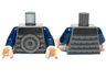 Torso Armor with Large Disk and Chain Mail Pattern / Dark Blue Arms / Light Nougat Hands