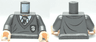 Torso Harry Potter Uniform Slytherin Shield and Stripe Pattern / Dark Bluish Gray Arms / Light Nougat Hands