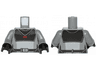 Torso SW Black Armor Plates with Silver and Red Stripes Pattern (Inquisitor) / Dark Bluish Gray Arms / Black Hands