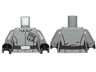 Torso SW First Order Officer Female Pattern / Dark Bluish Gray Arms / Black Hands