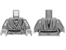 Torso SW Dark Bluish Gray Jedi Robe with Black Belt Pattern (Naare) / Dark Bluish Gray Arms / Light Bluish Gray Hands