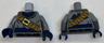 Torso Coat with Dark Blue Scarf and Sash, Dark Orange Bandolier with Black Bat on Gold Buckle Pattern / Dark Bluish Gray Arms / Dark Blue Hands