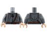 Torso Robe, Dark Brown Shoulder Belt, Reddish Brown Belt with Buckle Pattern / Dark Bluish Gray Arms / Light Nougat Hands