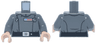 Torso SW Imperial Officer 22, Black Belt with Silver Buckle and Dot, Blue and Red Rank Badge, 3 Code Cylinders Pattern (Admiral Motti) / Dark Bluish Gray Arms / Light Nougat Hands