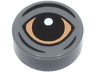 Tile, Round 1 x 1 with Black and Nougat Blurrg Eye Pattern