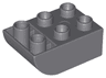 Duplo, Brick 2 x 3 Slope Curved Inverted